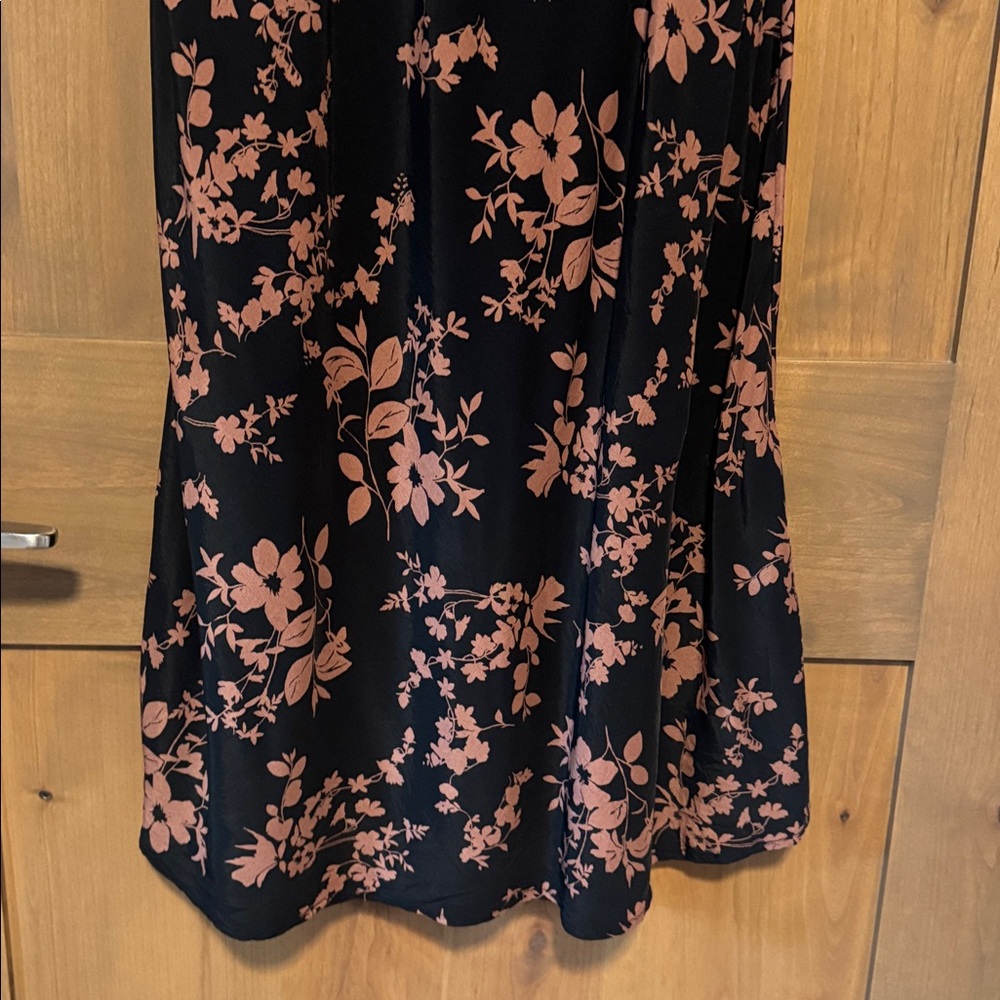 EUC A new day floral Maxi dress Womens M puff sleeve mermaid V Neck career Work - Picture 7 of 13
